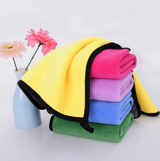 Car Washing Towel, Thickened Absorbent, Double-Sided Coral Fleece, Dense Wipe Cloth, Large Size Car Wash Cloth
