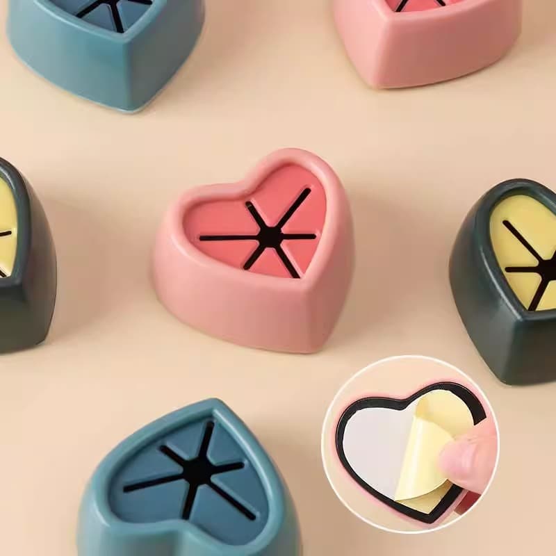 Heart-shaped No-Drill Towel Holder for Bathroom and Kitchen
