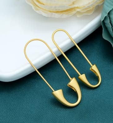Fine colour-preserving sand gold pin DIY accessories anti-flash pin