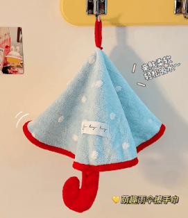 Hanging hand towel, cute, absorbent, thick, lint-free, for kitchen, bathroom, kids, handkerchief