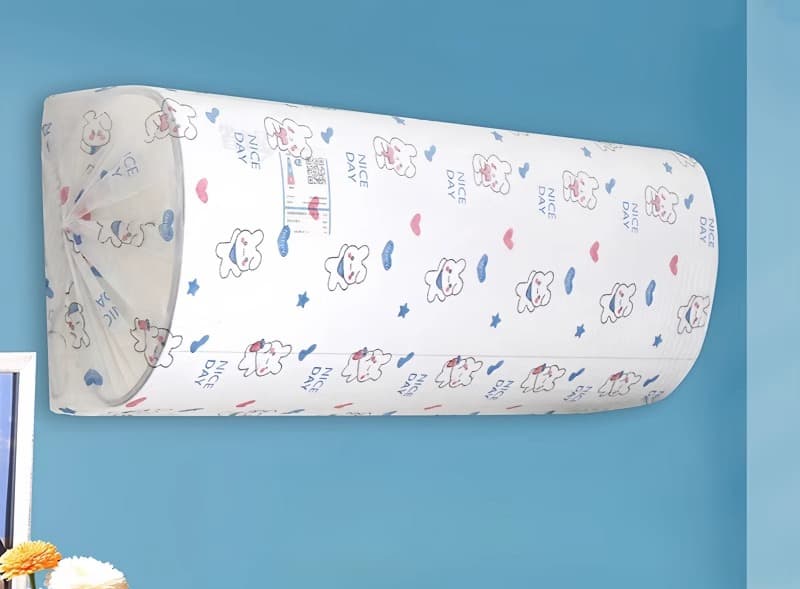 Non-woven disposable air conditioner dust cover, hanging type, universal cartoon full cover, washable