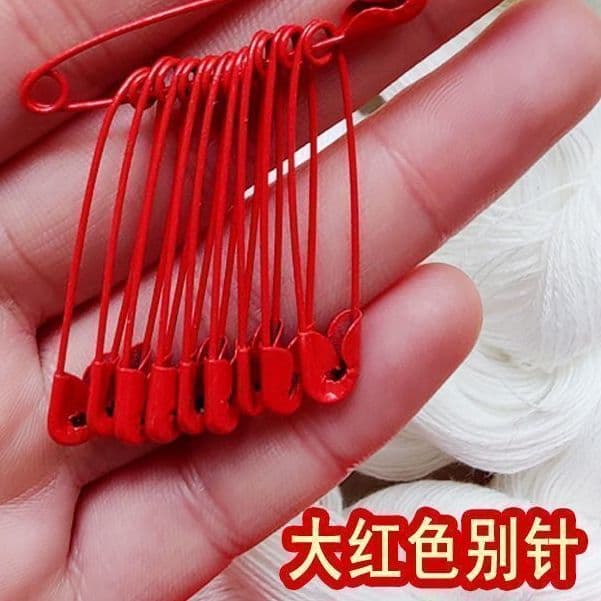 Red Pin for Wedding Bride Boutonniere Wrap, Wedding-Specific Chest Pin Wrap