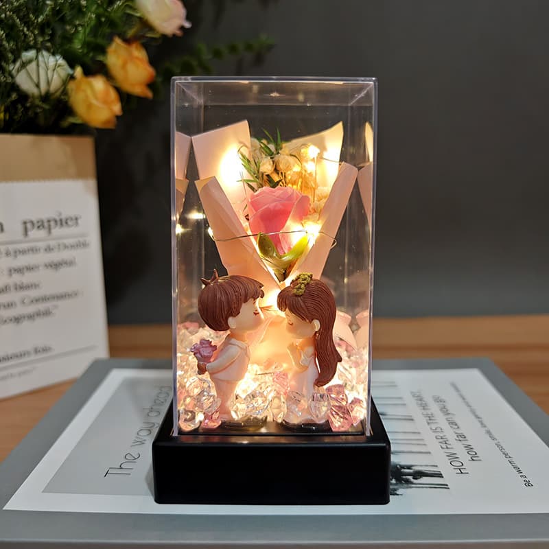 Rose Mini Bouquet Preserved Flowers Gift for Women
