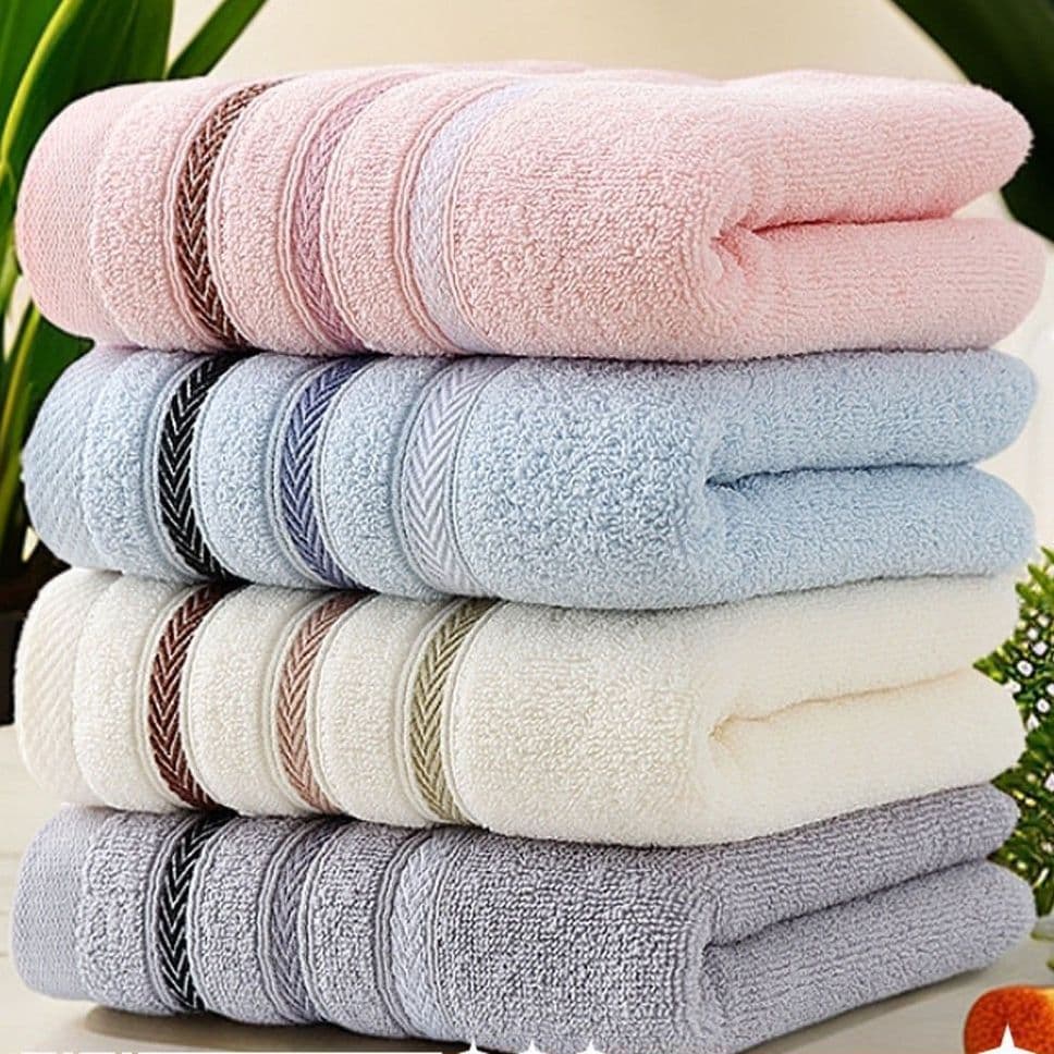 Thick Long-Staple Cotton Towel, Large Home Cleaning Towel, Portable and Absorbent