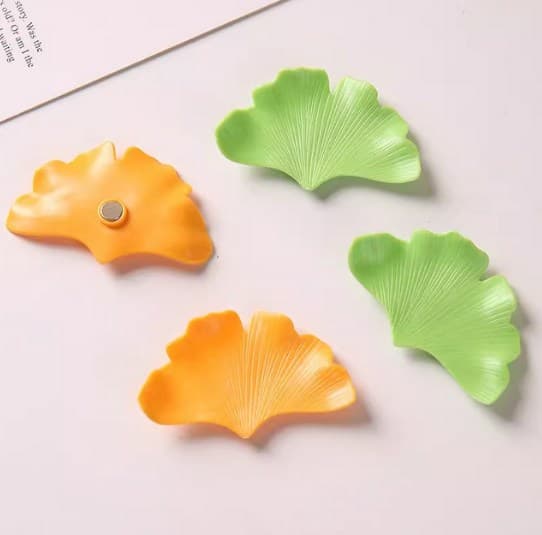 Ginkgo Leaf Fridge Magnet Magnetic Decorative Message Board Creative Sticky Note Magnet