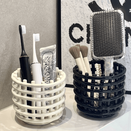 Reusable Face Towel Storage Box for Bathroom Vanity, Comb Holder, Soft Tissue Box