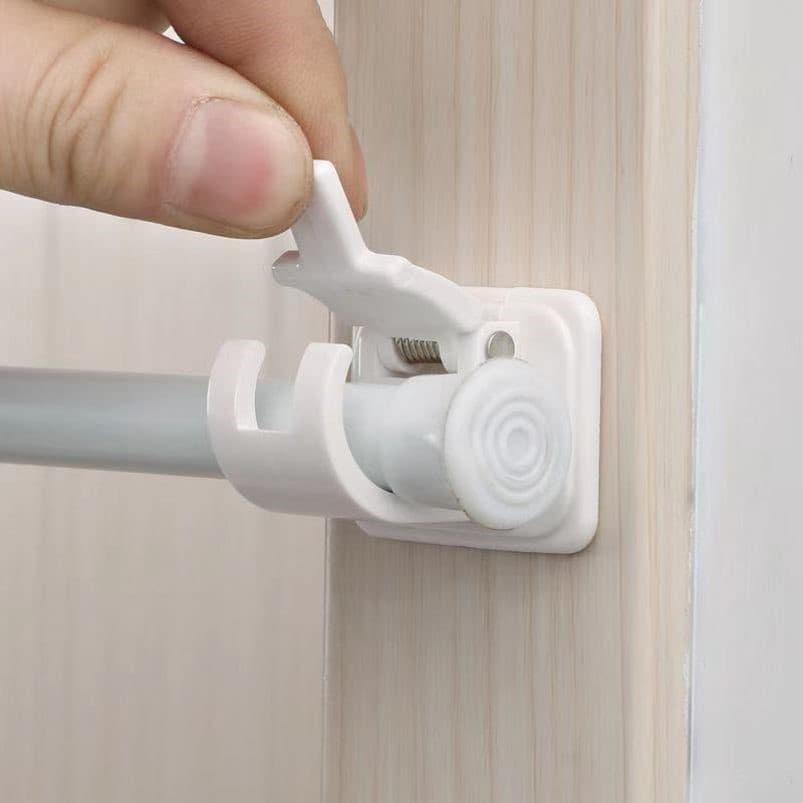 Adhesive Wall Hook with Telescopic Rod
