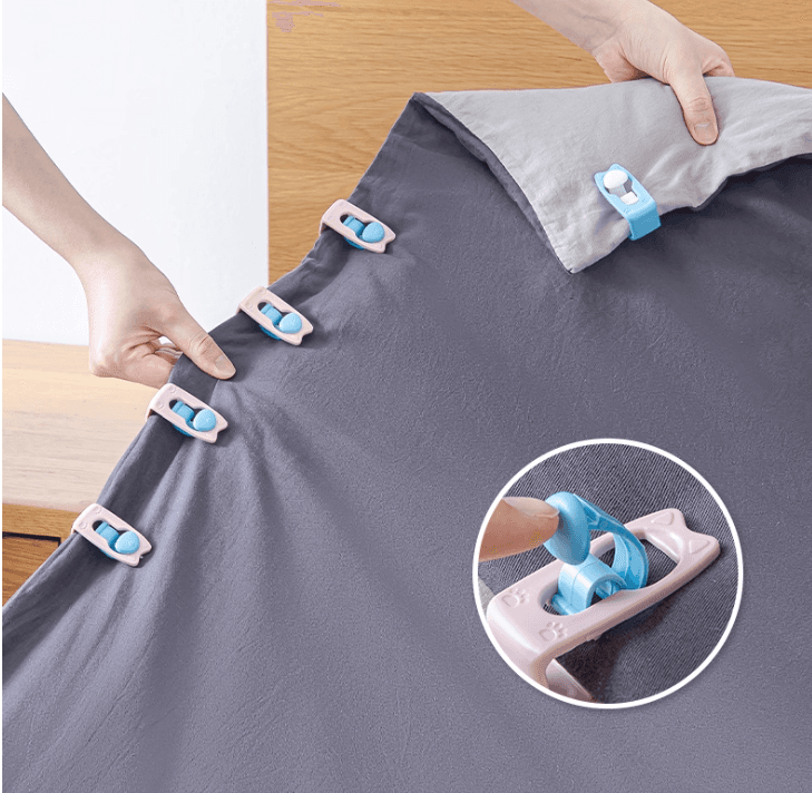 Quilt Fastener Clips – Needle-Free, Invisible, Anti-Slip for Sheets and Quilts