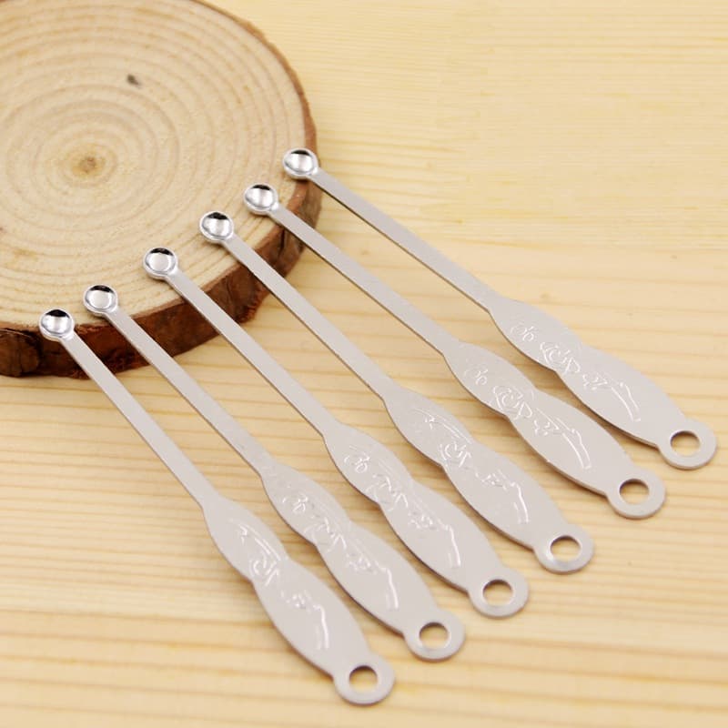 1990s thin stainless steel round-head ear pick