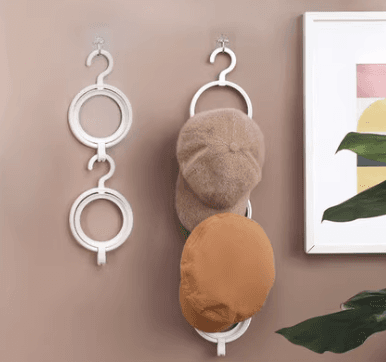 Hat Rack Stand - Simple Home Hat Storage Organiser for Wardrobes and Cloakrooms, Scarf Organiser, Hat Holder Tool