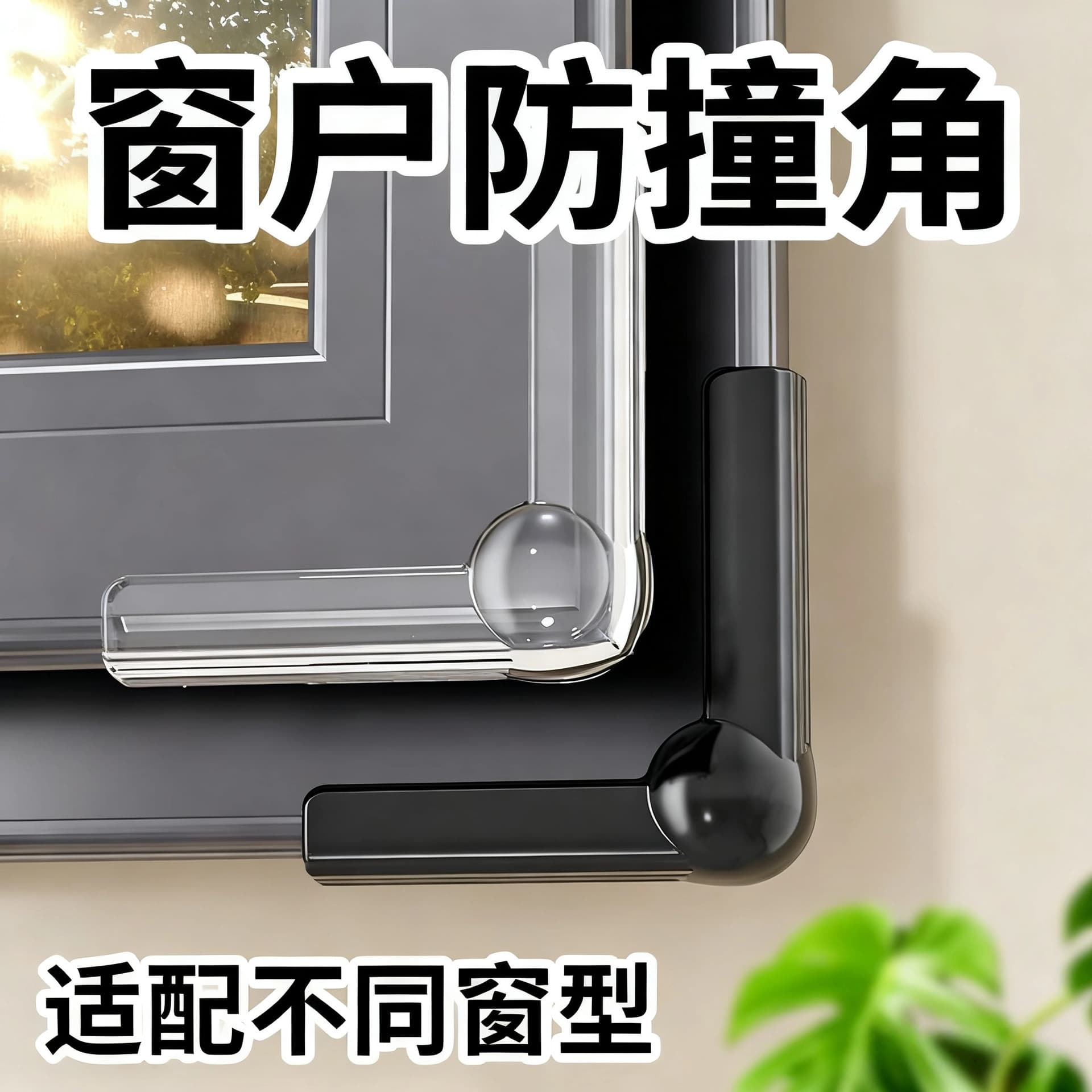 Soft silicone airbag anti-collision corner protector for tables, chairs, and window edges