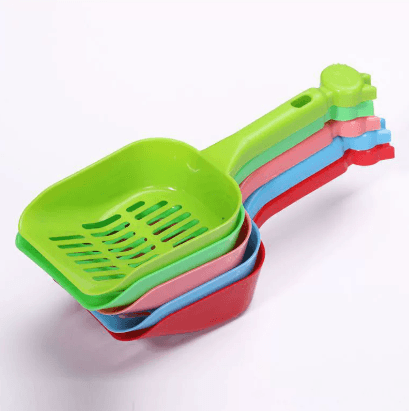 Large Cat Litter Scoop Fine Mesh One-Piece Long Handle Bentonite Cat Poop Scooper Tool Tofu Cat Litter Small Mesh Poop Scooper Official