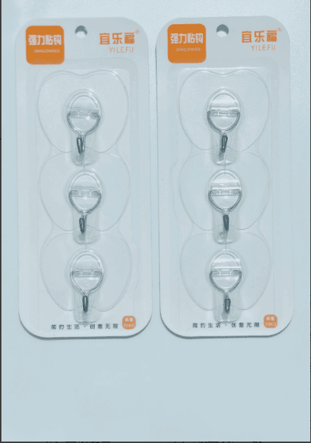 Wall-Mounted No-Trace Hook, No Drill, No Nail, Strong Adhesive Hook for Bathroom, Kitchen, Towel, Coat
