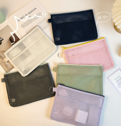 Simple Mesh Zip Storage Bag
