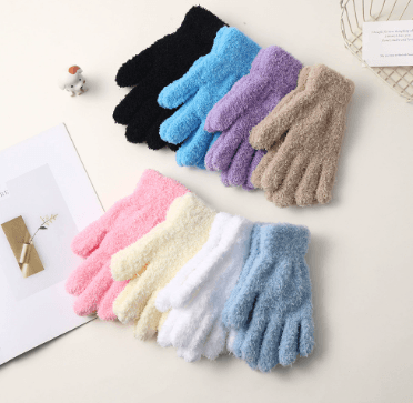 Dopamine Thermal Gloves Cute Simple Fleece-Lined Gloves Fashion Simple Warm Cycling Gloves