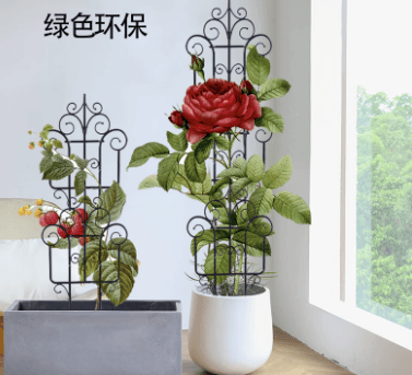 European Vintage Garden Fence Small Balcony Trellis Climbing Plant Support