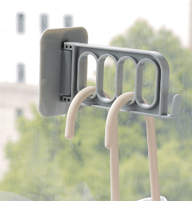 Multifunctional Foldable Wall-Mounted Adhesive Hook, Scratch-Free Plastic Hanger, Wall Hook for Clothes Storage