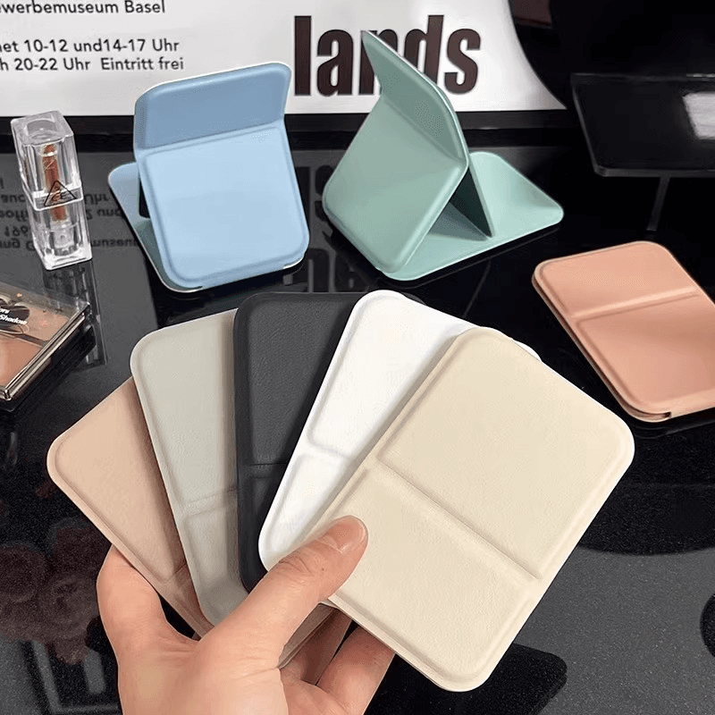 Mini Folding Makeup Mirror, Portable Vanity Mirror for Dormitory, Foldable and Standable