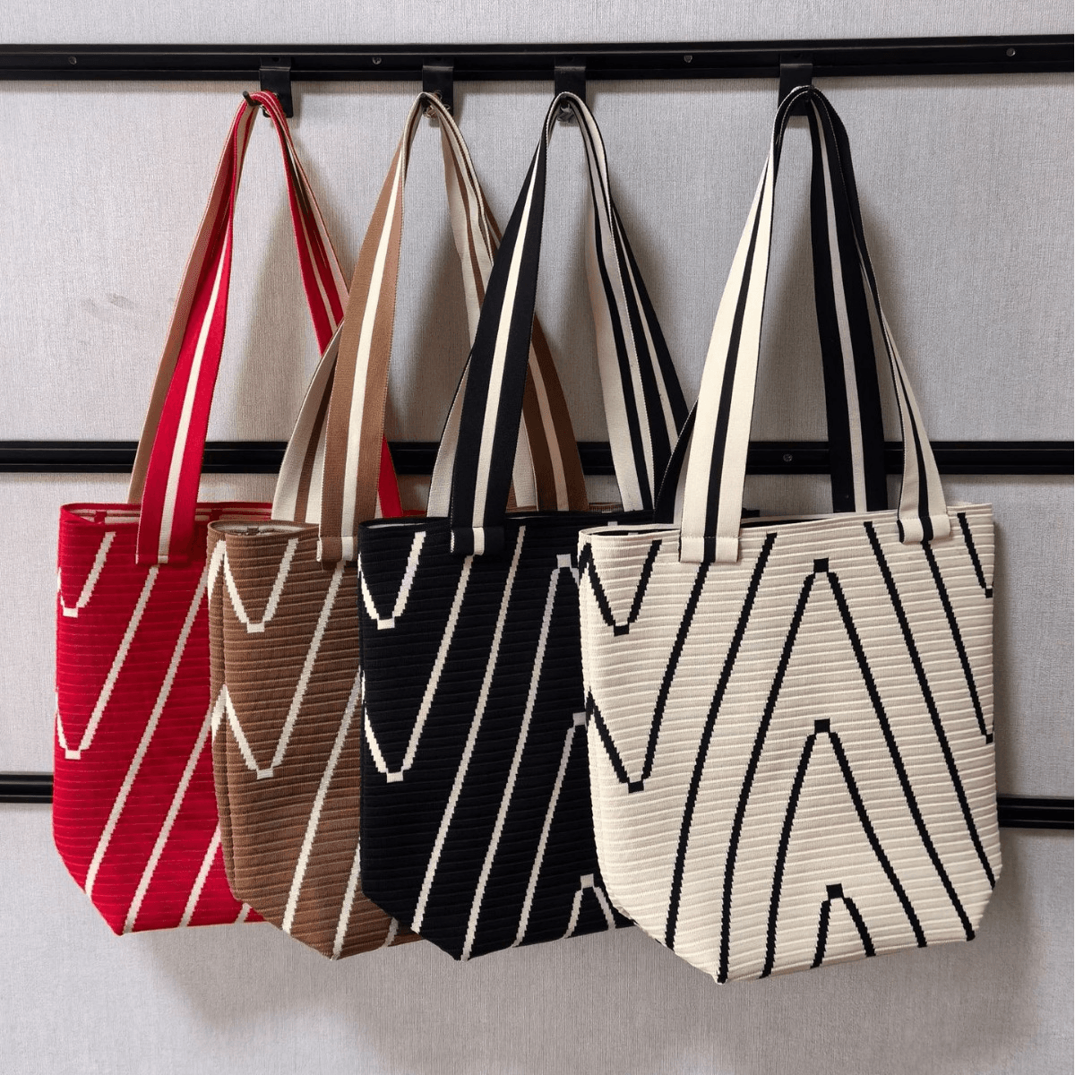 Ins New Tote Bag, Knitted Handbag, Large Capacity Shoulder Bag, Versatile Women's Handbag, Bucket Bag