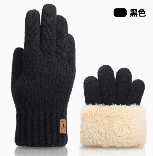 Winter Touchscreen Knit Gloves for Women and Men, Thick Lined, Warm, for Cold Regions