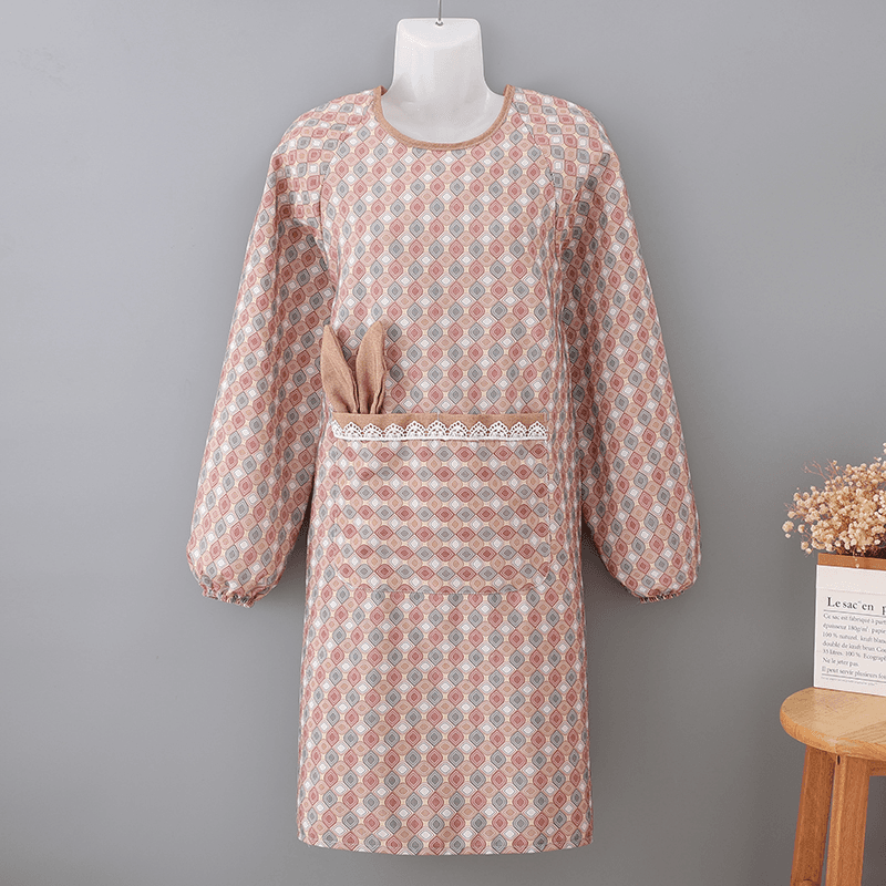 Bunny ear bib apron, oil-resistant, durable, breathable, for kitchen and work wear