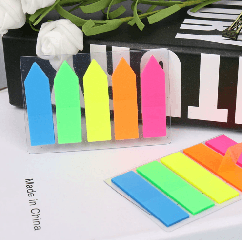 Mini Sticky Notes & Index Tabs – PET Fluorescent Plastic
