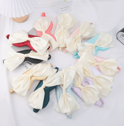 Princess Bow Eye Mask – Soft, Breathable, Skin-Friendly Sleep Mask for Daytime Naps and Nighttime Use
