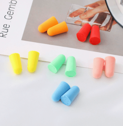 Slow-rebound memory foam earplugs for sleep, industrial noise reduction and hearing protection