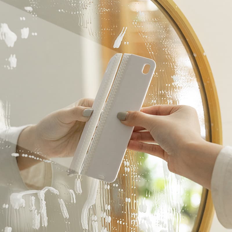 Bathroom Squeegee Small Household Glass Cleaner Minimalist Desktop Cleaning Board Hangable