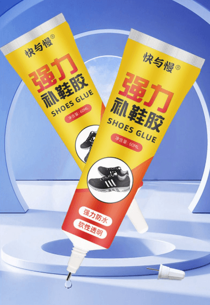 Shoe repair adhesive for sneakers, leather shoes, and more