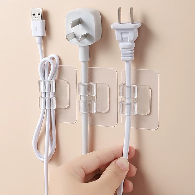 No-drill wire clip wall cable organiser, multi-functional car mat clip anti-slip tidy