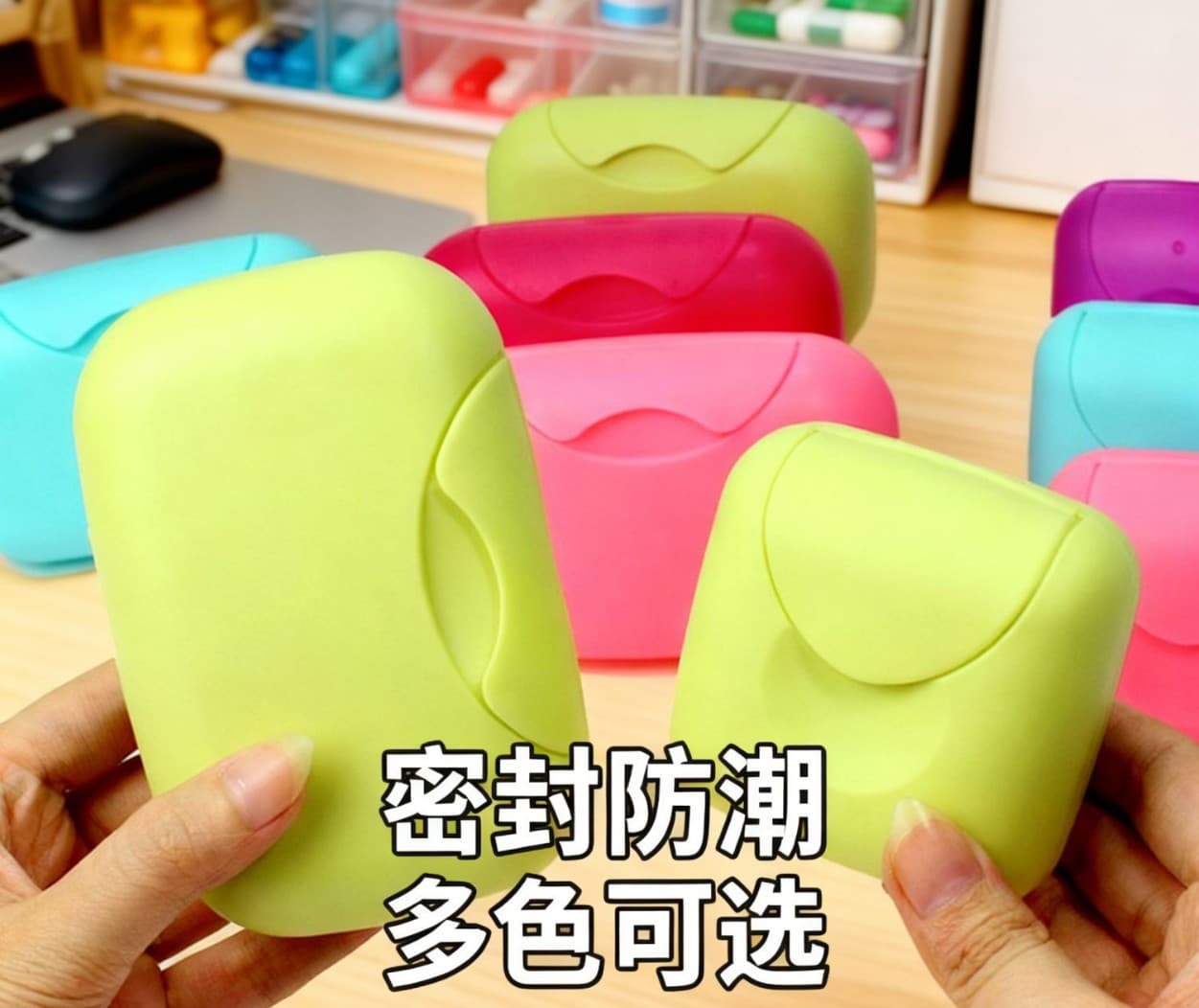 Portable Sealed Large Travel Soap Box Waterproof Leak-Proof Creative Plastic Soap Container Home Business Trip Storage
