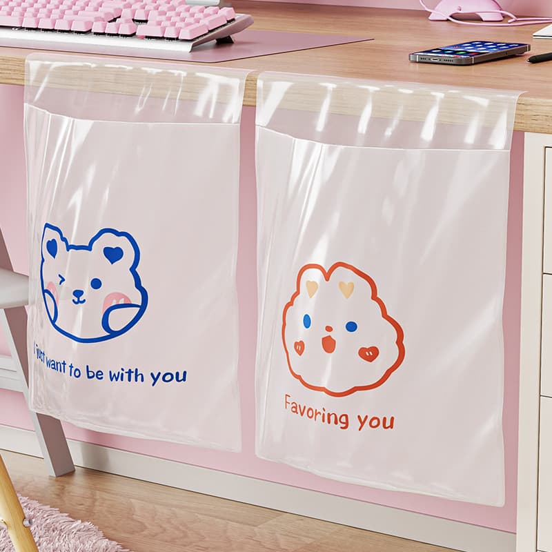 Adhesive desk rubbish bag for primary school students, small size, for desks, children, cars, school use