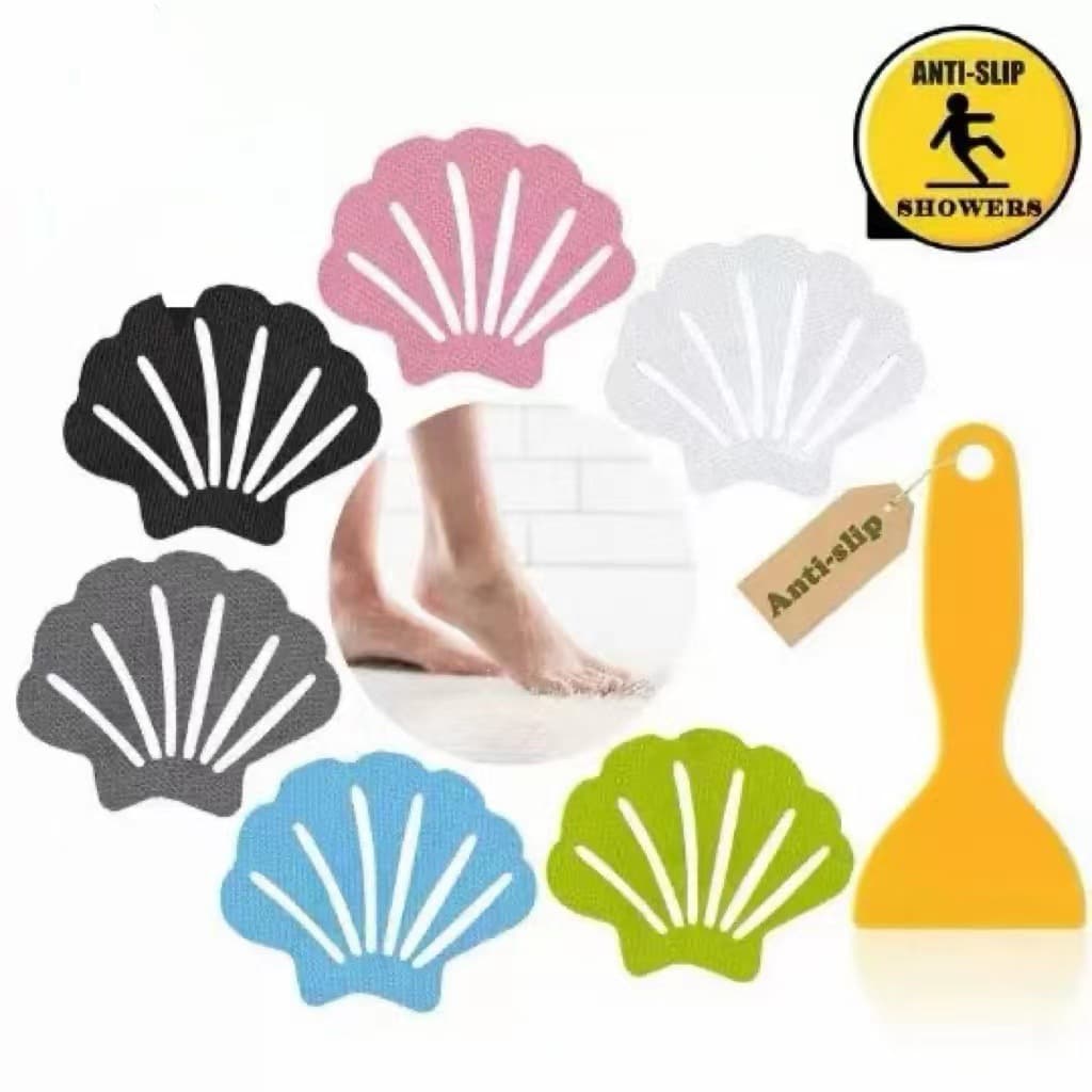 Cartoon Colourful Shell Non-Slip Stickers for Kids and Elderly – Bathroom, Bathtub, Kitchen