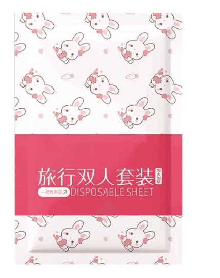 Travel Disposable Bed Sheet, Duvet Cover & Pillowcase Set – 3 or 4 Piece, Hotel Hygiene, Printed Duvet Cover