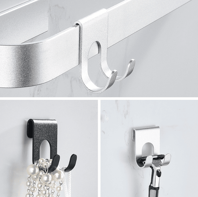Bathroom Wall Hook, Razor Hook, No-Drill Over-the-Door Hook for Bathroom and Kitchen