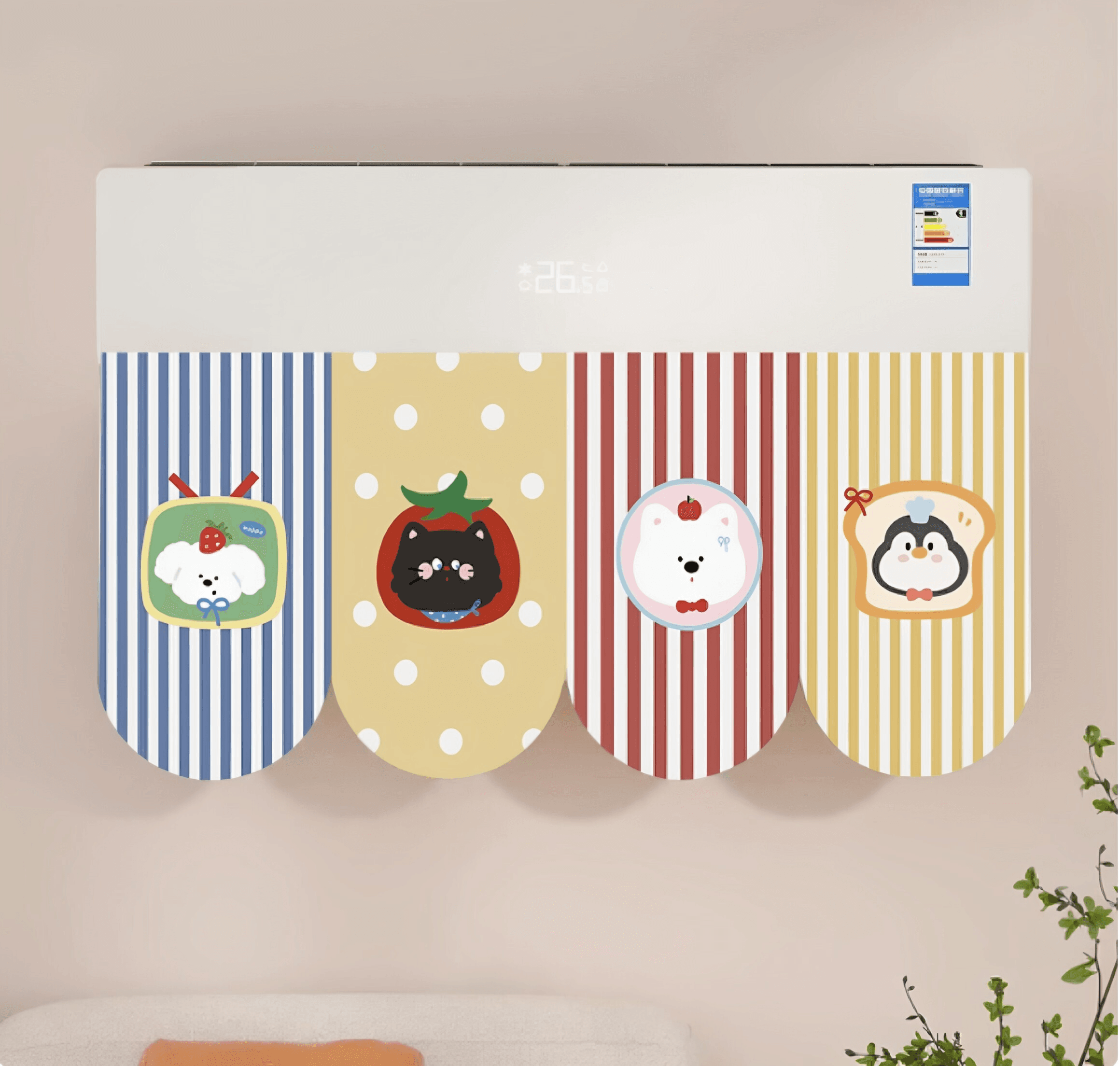 New Air Conditioner Draft Shield, Anti-Direct Blow, Velcro, No Drilling, Wind Deflector, Home, Postpartum, Baby, Windproof