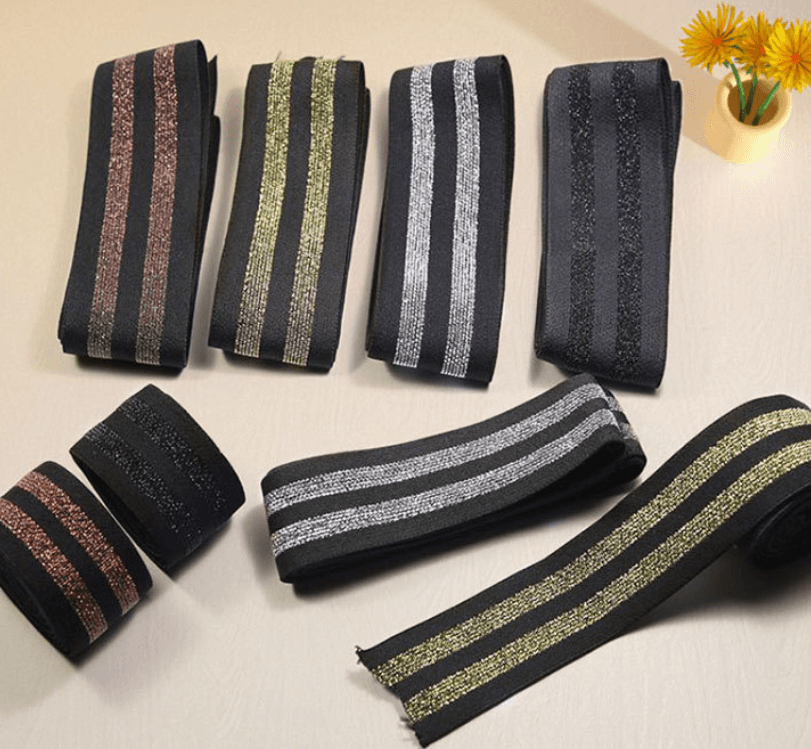 Skirt waist extender, hand-sewn, secure fit, adjustable elastic band
