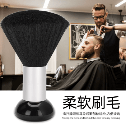 Soft hair brush for sweeping cut hair, cleaning brush for barber and home use