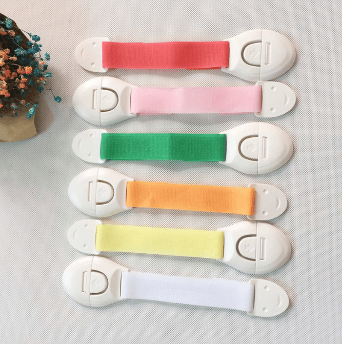 Child Safety Lock – Drawer, Cabinet & Fridge Latch, Multi-Purpose Anti-Pinch Clip