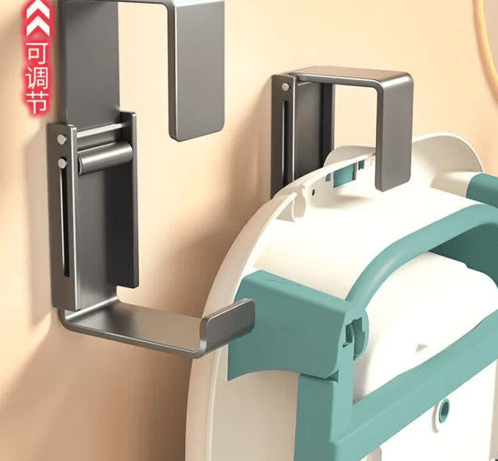 Storage Rack Bath Basin Shower Caddy Wall-Mounted No-Drill Hook for Bathtub