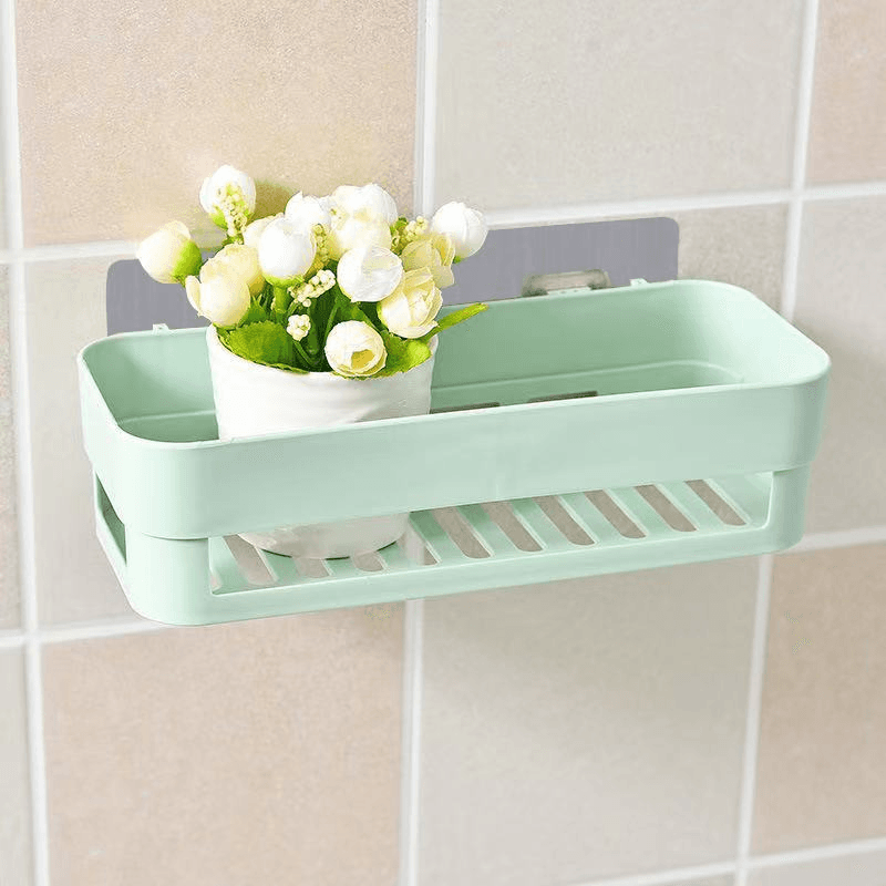 Wall-Mounted Storage Shelf and Organiser for Bathroom