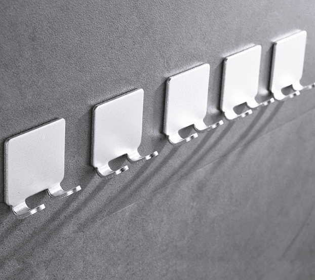 No-drill hook, space aluminium coat hook, razor holder, kitchen/bathroom plug hook, minimalist wall hook