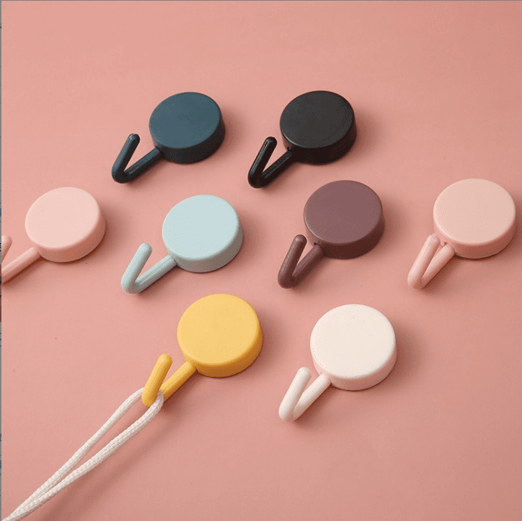 Strong adhesive hook for kitchen wall, cute no-trace hook, no drilling, for door or bathroom