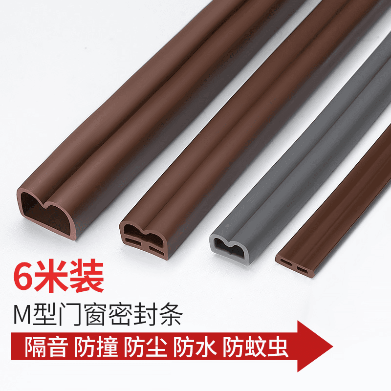 Door Gap Seal Strip for Security Doors, Windows and Bedroom Doors – Weatherproof and Soundproof