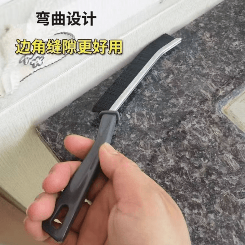 Bathroom Gap Cleaning Brush, Long Handle Hard Bristle for Tiles and Corners