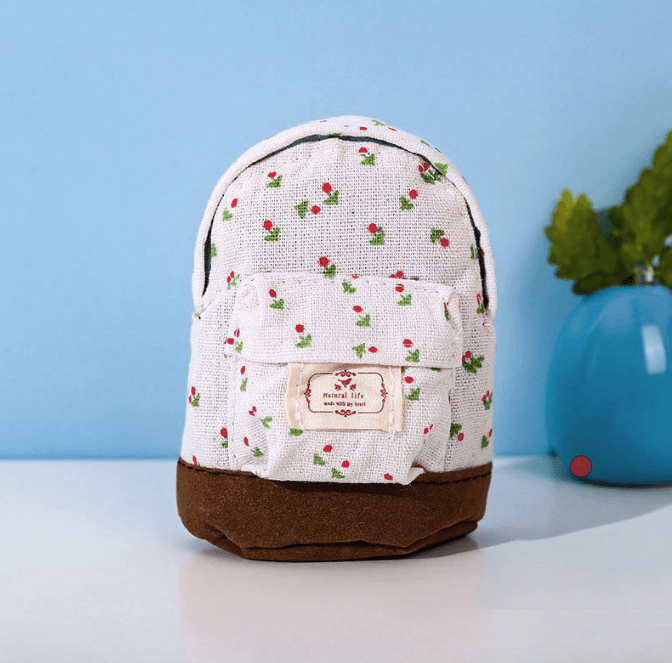 Floral mini coin purse with wristlet