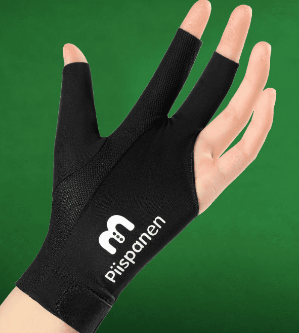 Professional snooker glove, three-finger, ice silk breathable anti-slip, left hand, single piece