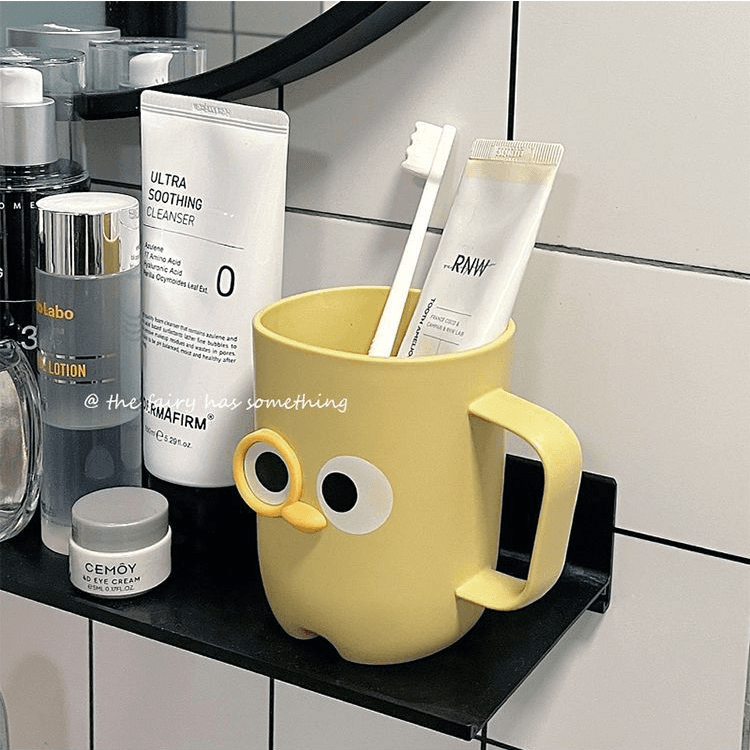2026 Cartoon Mouth Rinse Cup - Simple, Thickened, for Students and Home Use