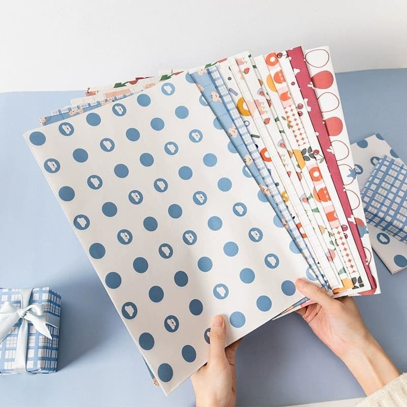 Book cover paper, high-look opaque DIY book cover, textbook protector, gift wrap